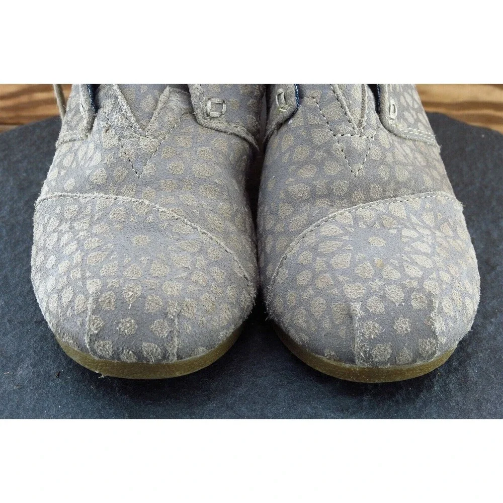 Toms Boot Sz 7.5 M Short‎ Boots Brown Fabric Women 380813